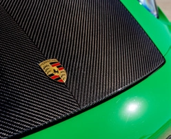 porsche carbon hood