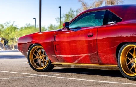 Transparent Kandy Apple Red Carbon Body
